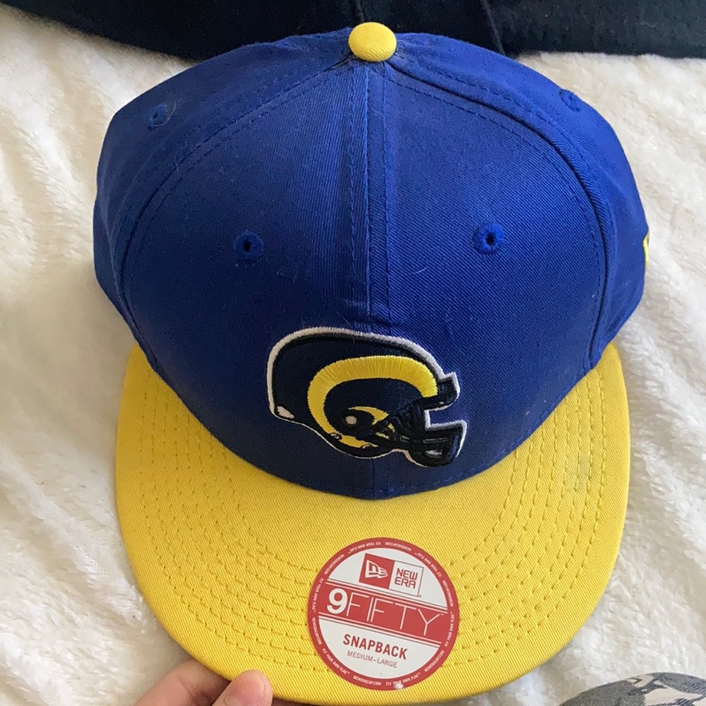 Sold!!! RAMS HAT!!!  Blue and yellow